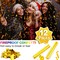 12PCS Gold Confetti Cannons – Party Poppers for Weddings, Birthdays & Celebrations